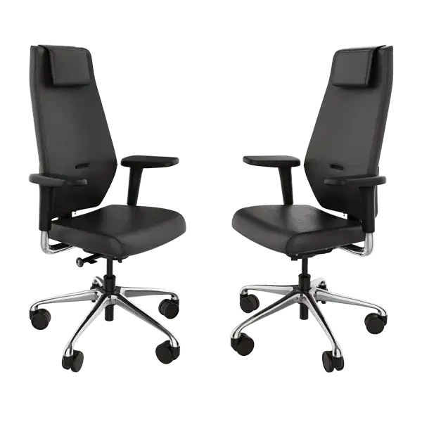 Marvel Chair High Back Leatherett Executive Chair Black Godrej