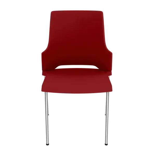 Unwind Chair Online Set of 4 stainless steel chairs in Raspberry