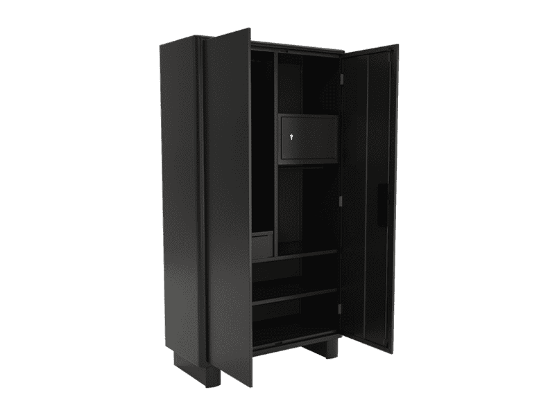 Buy H1 2 Door Wardrobe In Graphite Grey With Lock Led