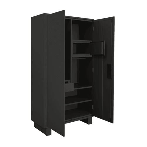 Buy H1 2 Door Wardrobe In Graphite Grey With Lock Led