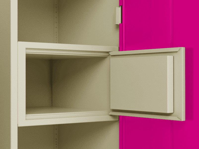 Buy H1 2 Door Wardrobe In Deep Pink With Lock Led Godrej