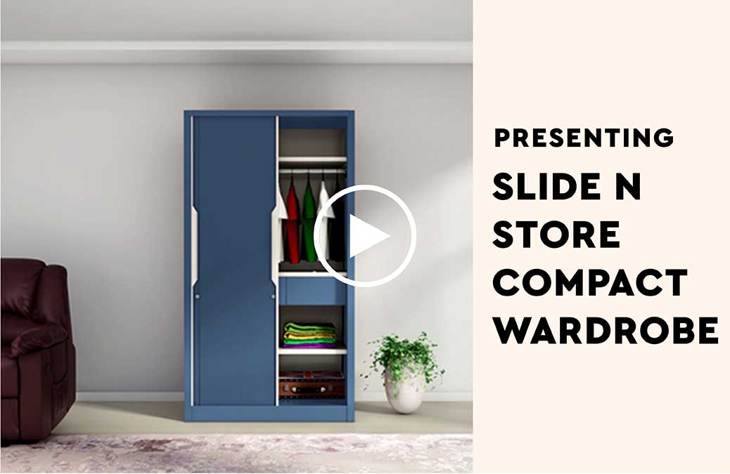 Godrej sliding deals door metal wardrobe