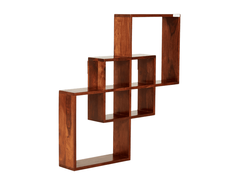 Buy Godrej Triarri Wall Shelf Sheesham In Antiq Walnut 