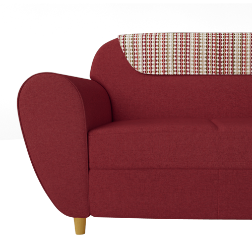 Red Tartan Sofas Baci Living Room