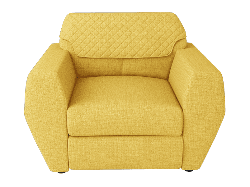 Buy Godrej Interio Facet 1 Seater Sofa in Fabric in 