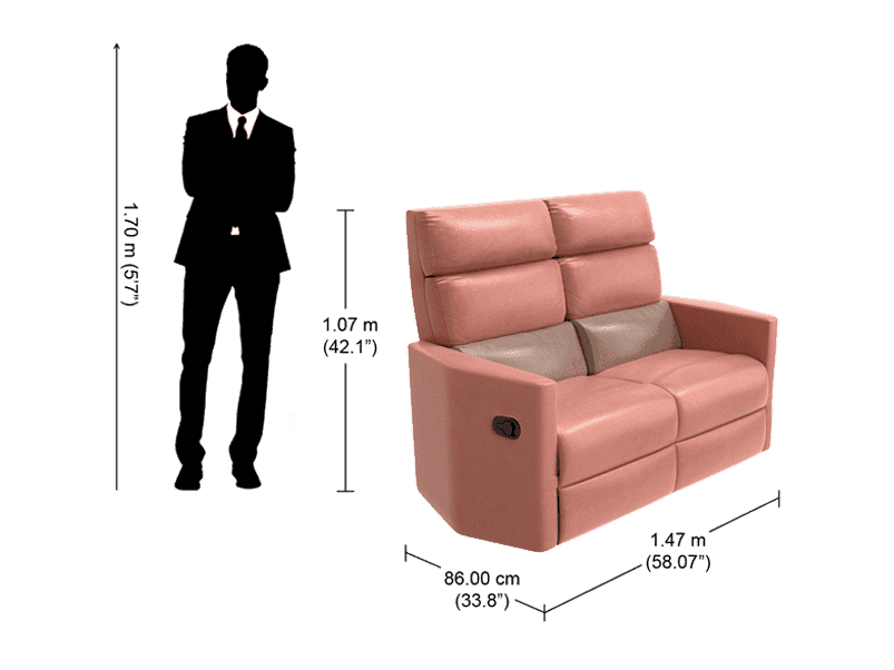 recliner dimensions in inches