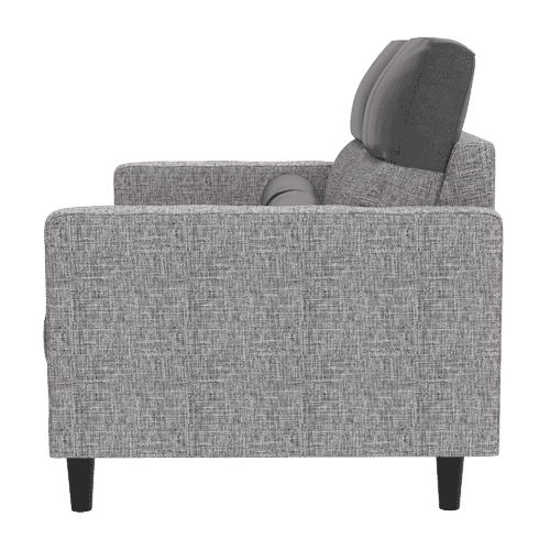 Buy Highrolla 2 Seater Fabric Sofa in Charcoal Grey | Godrej Interio