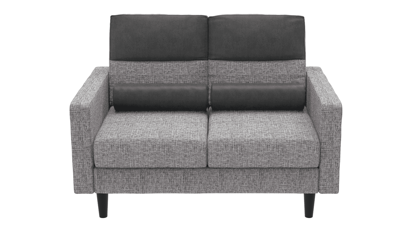 Buy Highrolla 2 Seater Fabric Sofa in Charcoal Grey | Godrej Interio