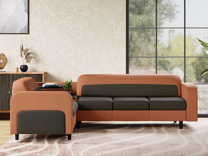 Godrej l shape sofa outlet set