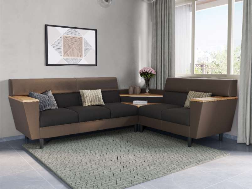 Godrej l shape sofa outlet set