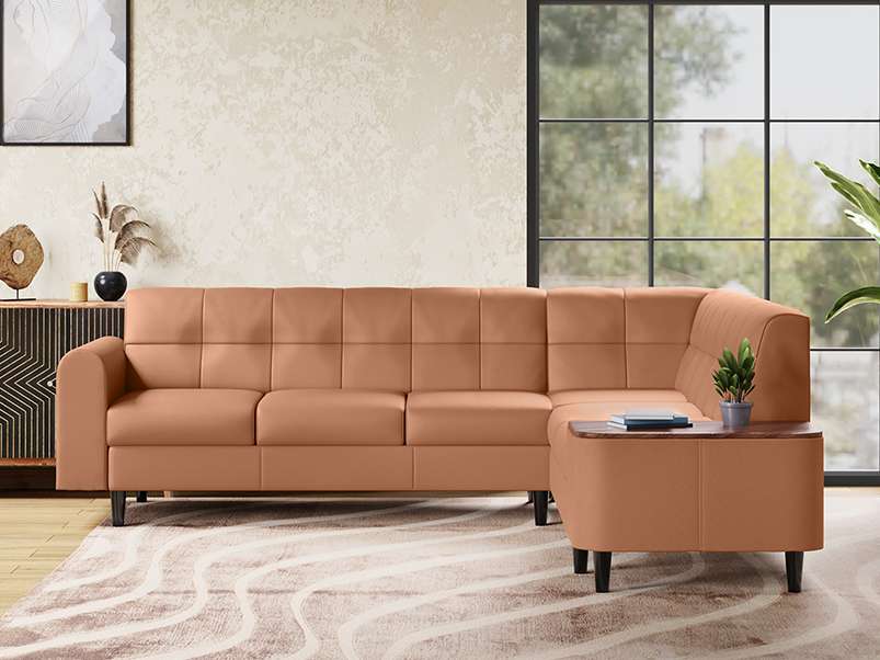 Godrej interio l shaped store sofa price list