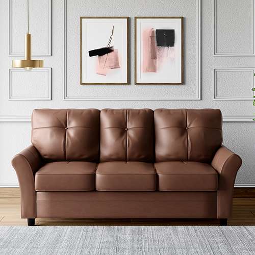 Godrej interio deals leather sofa