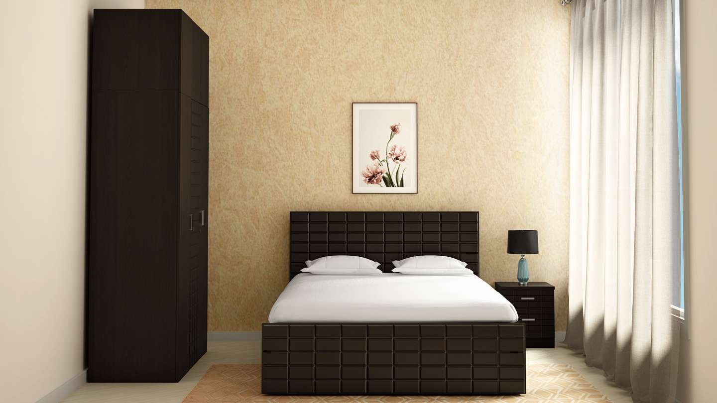 godrej chocolate queen bed