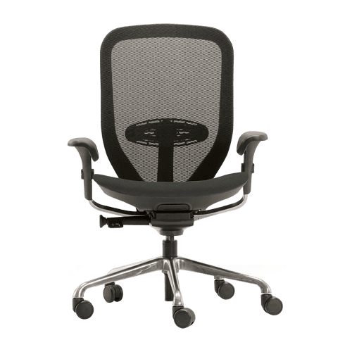 Buy Godrej Interio Aero High Back Synchro Chair in Black colour.