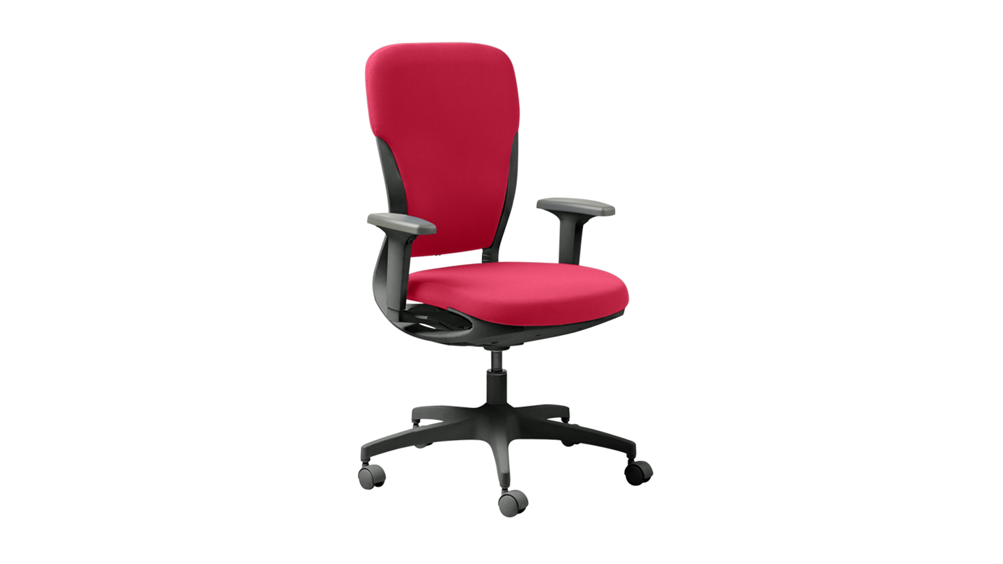 Buy Godrej Motion High Back Chair - Adjustable Armrest in Milan Red