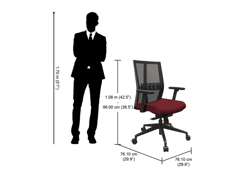 godrej aero mid back synchro chair