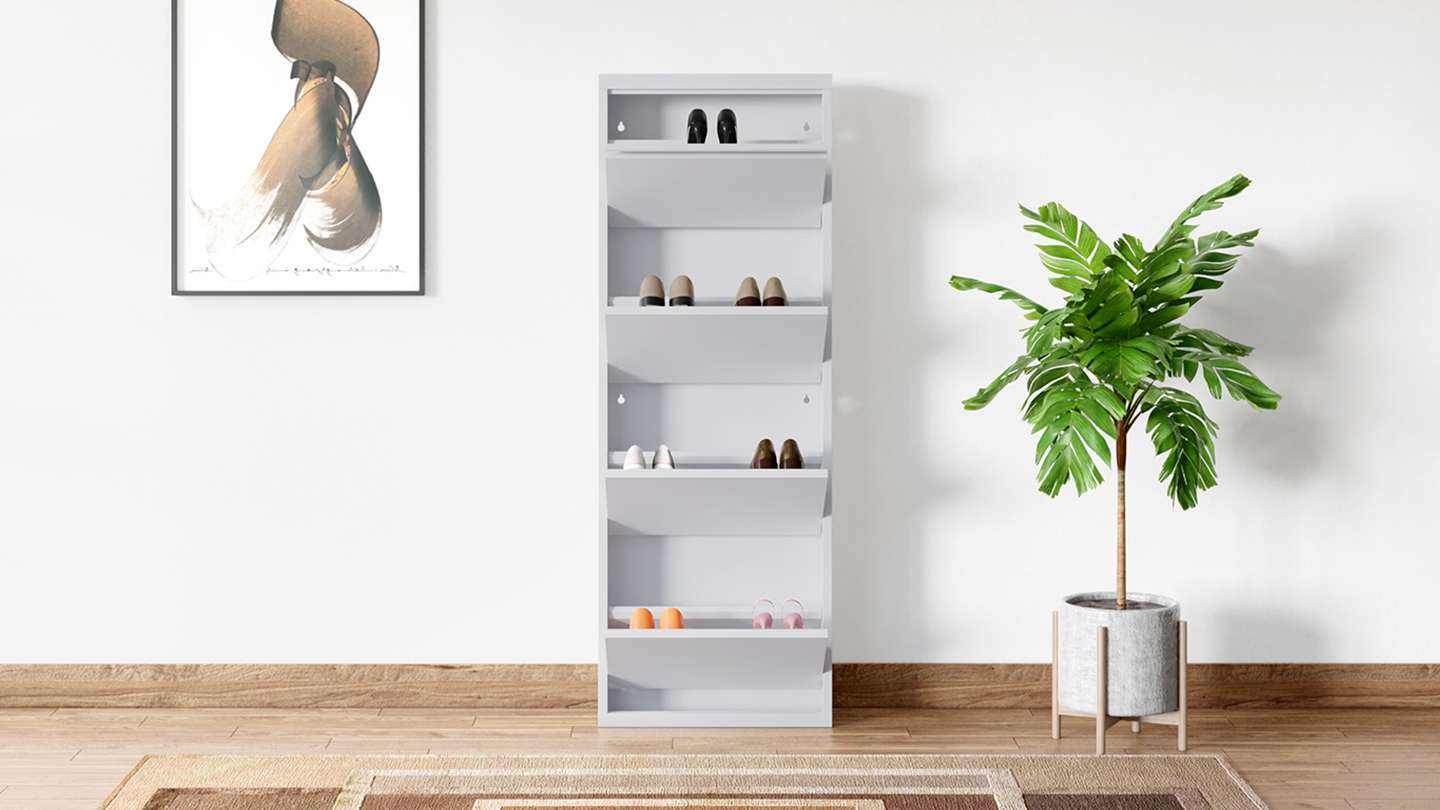 Buy Step In L Shoe Cabinet upto 40 Discount Godrej Interio