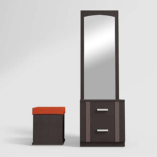 Contemporary Wooden Dressing table with storage door Mirror Frame -  Furniture Online: Buy Wooden Furniture for Every Home | Sunrise  International