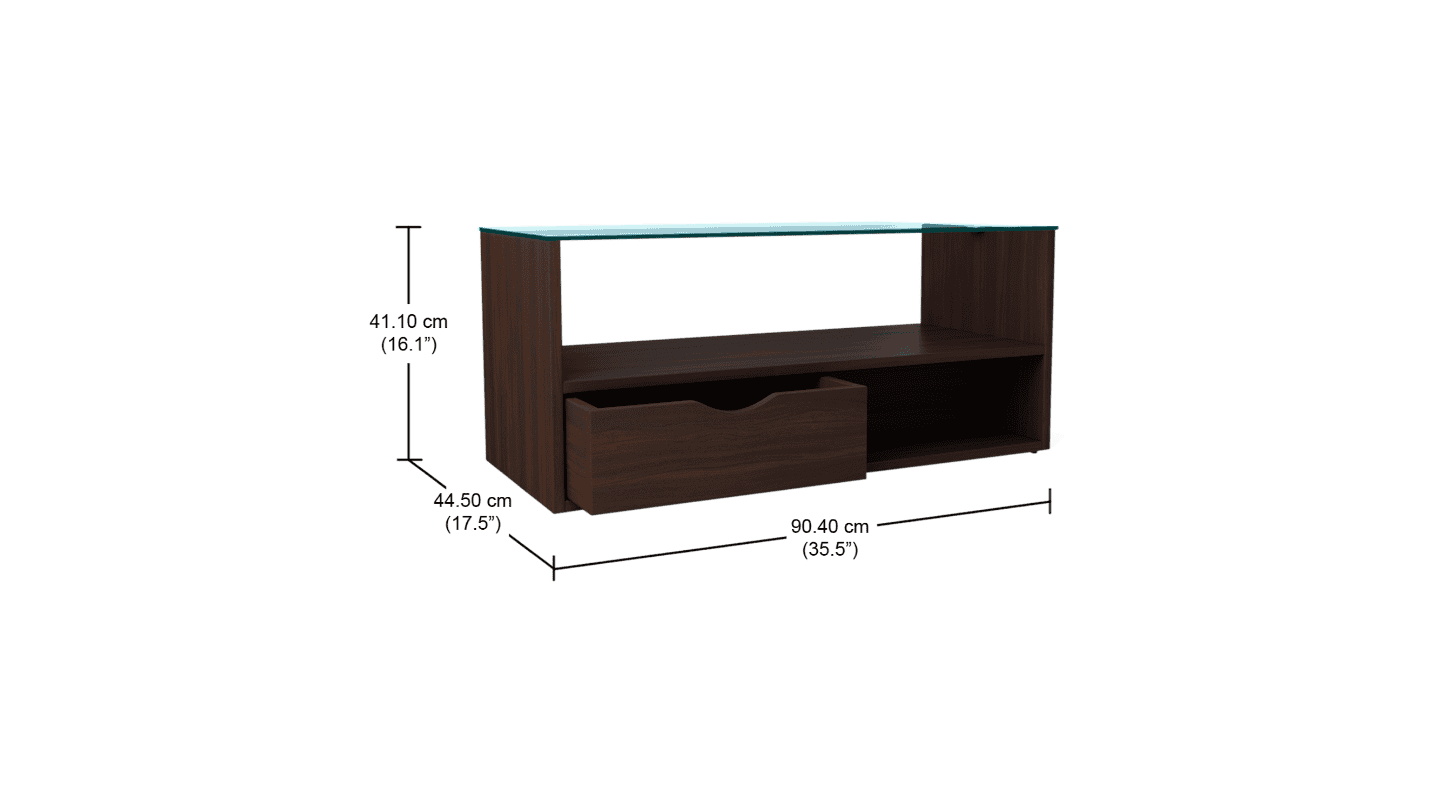 Buy Dual Pro Coffee Table in Brown | Godrej Interio