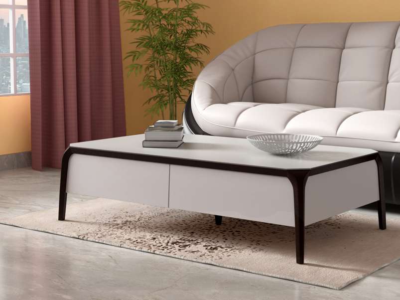 Buy Godrej Opulent Plus Coffee Table - Glass Top - Beige ...