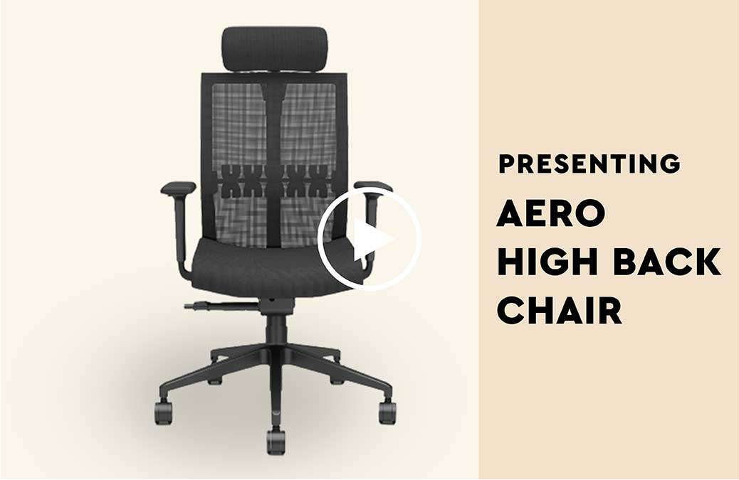 Godrej aero high online back chair