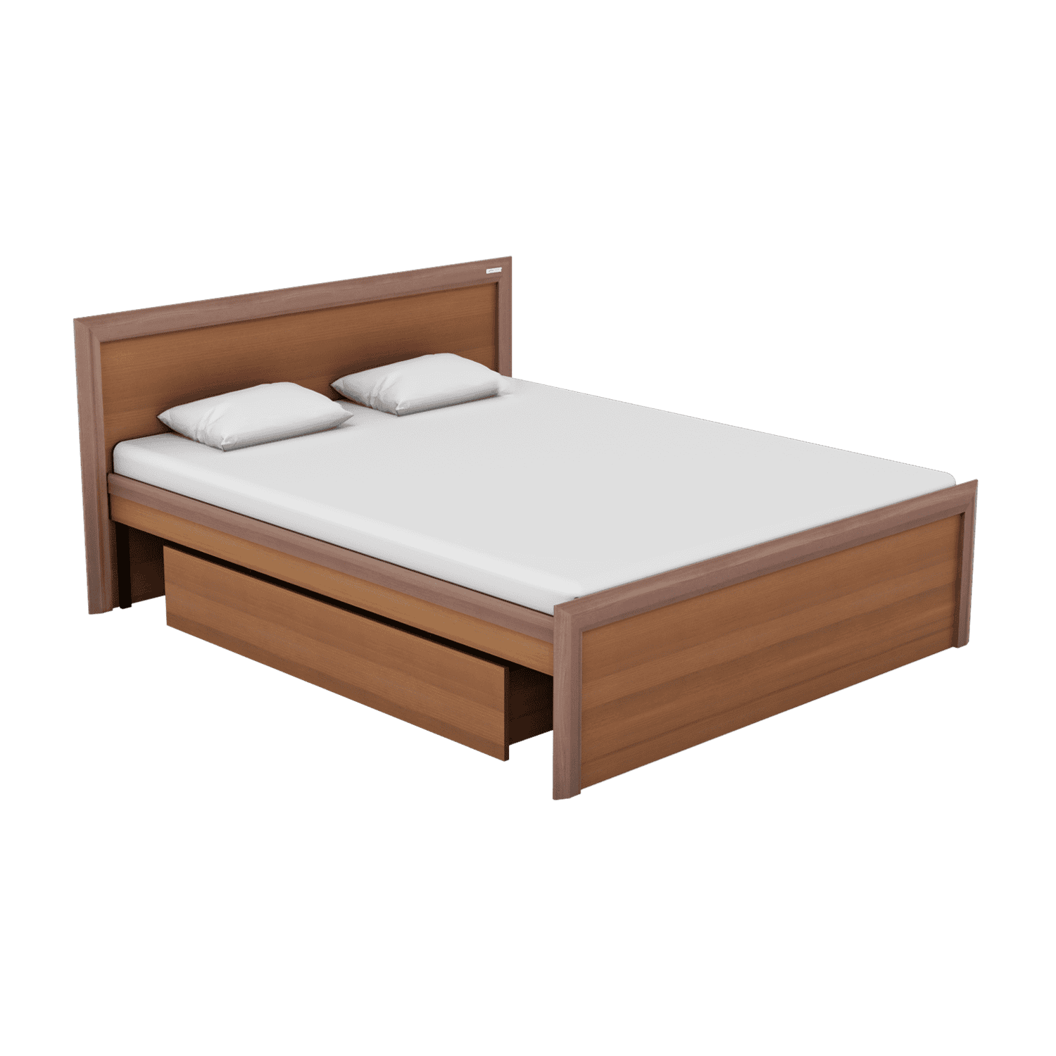 Buy Adriana Queen Size Bed With Storage In Imperial Oak Godrej Interio