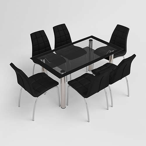 Black discount kitchen chairs