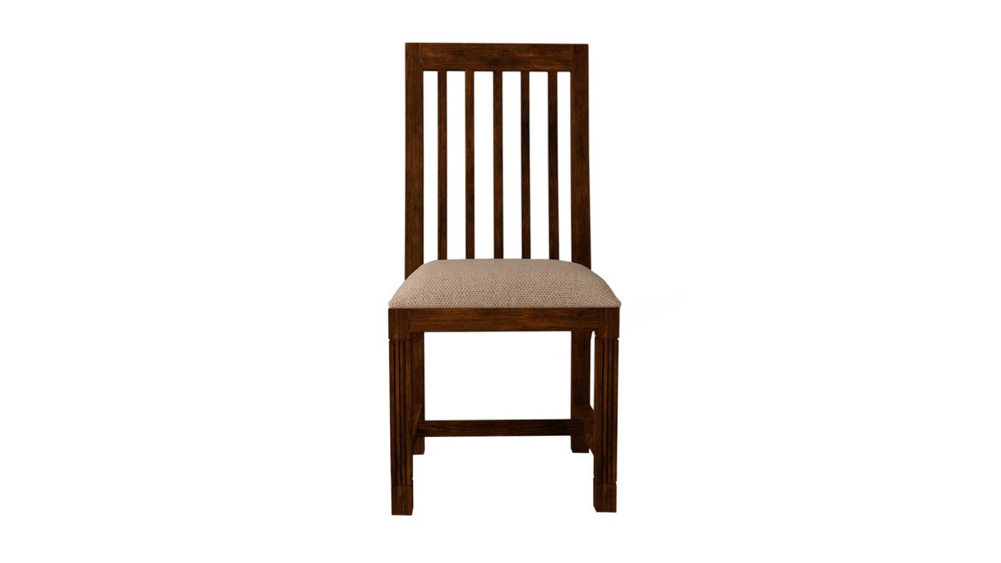 2 wood chairs