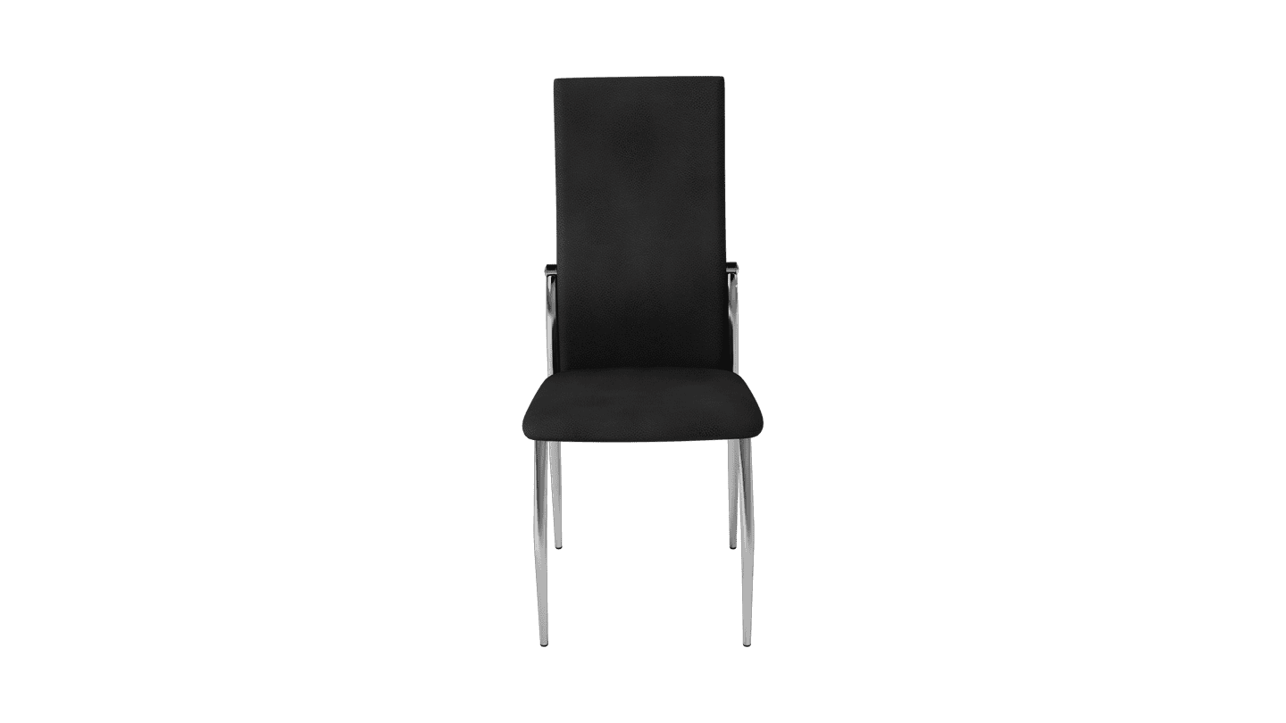 Buy Tia Metal Dining Chair in Black | Godrej Interio