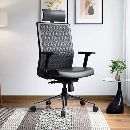 Buy Godrej Interio Elite High Back Chair in Black colour upto 60