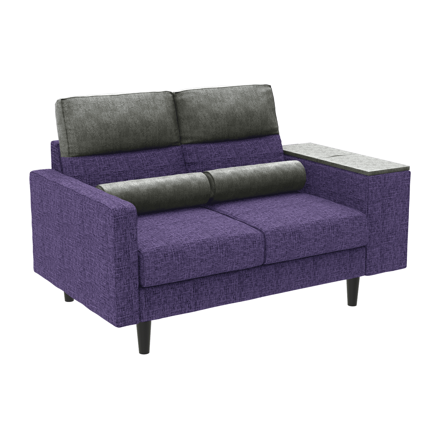 Buy Highrolla 2 Seater Fabric Sofa with console in Purple Haze | Godrej ...