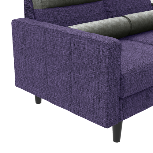 Buy Highrolla 2 Seater Fabric Sofa with console in Purple Haze | Godrej ...