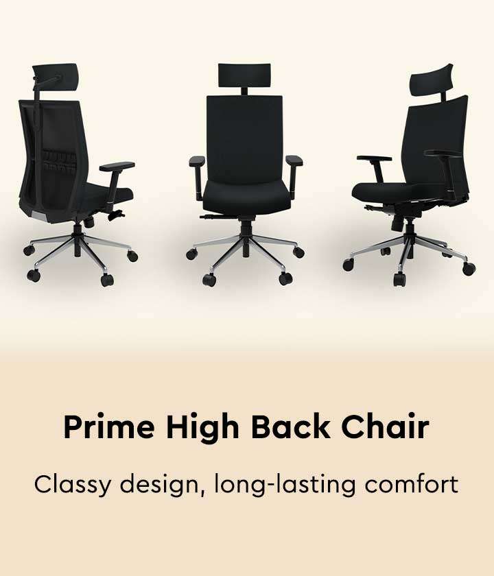 Prime high back online chair godrej