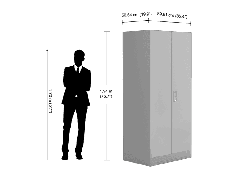 Godrej wardrobe outlet size