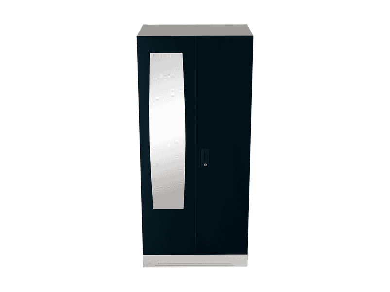 Buy Slimline 2 Door Steel Almirah Locker Mirror In Pacific