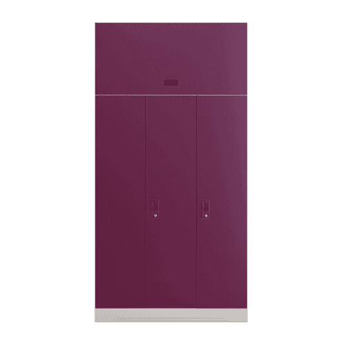 Buy Slimline 2 Door Steel Almirah Locker In Purple Godrej Interio